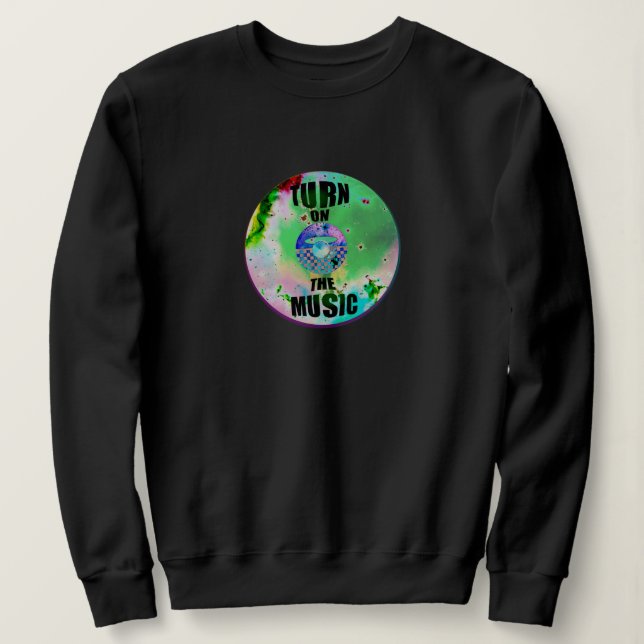 Sudadera Vinyl Music (Anverso del diseño)