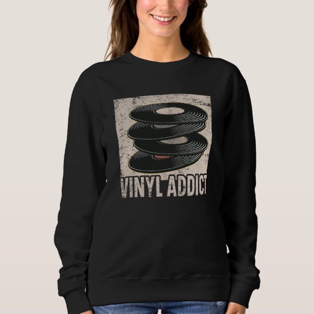 Sudadera Vinyl Player Vinyl Record Player Music (Anverso)