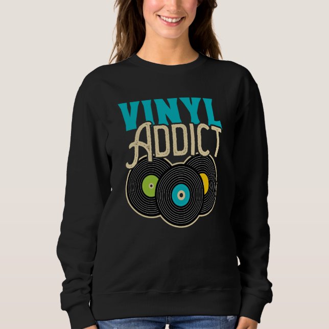 Sudadera Vinyl Player Vinyl Record Player Music  1 (Anverso)