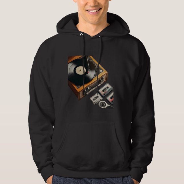 Sudadera Vinyl y Cassette (Anverso)