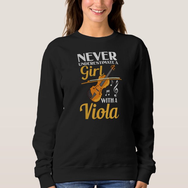 Sudadera Viola Instrument Music Notes Player Lesson Beginne (Anverso)