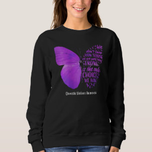 Sudadera Violencia doméstica de la Mariposa de las Mujeres 