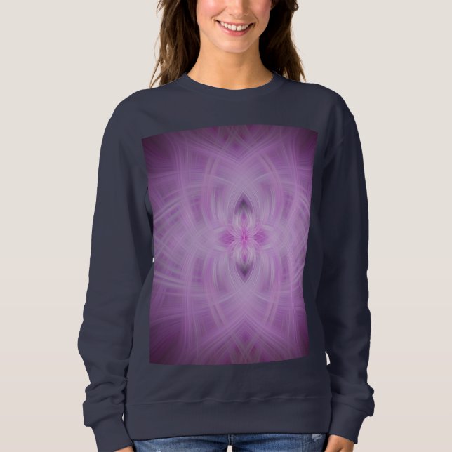 Sudadera VIOLET - Arte fractal - (Anverso)