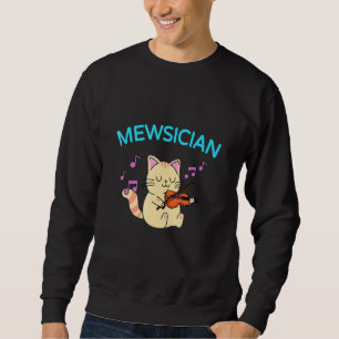 Sudadera Violín de juego de gato bonito