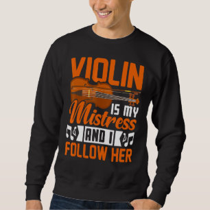 Sudadera Violin es mi amante violinista de la música