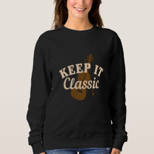 Sudadera Violin: manténgalo clásico