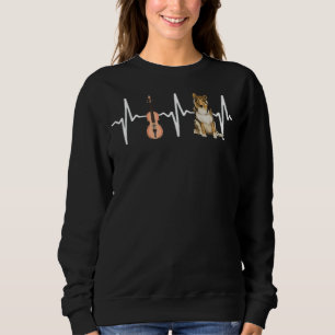 Sudadera Violine Collie Heartbeat Dog