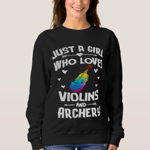 Sudadera Violines y Arquería para Niñas Mujeres