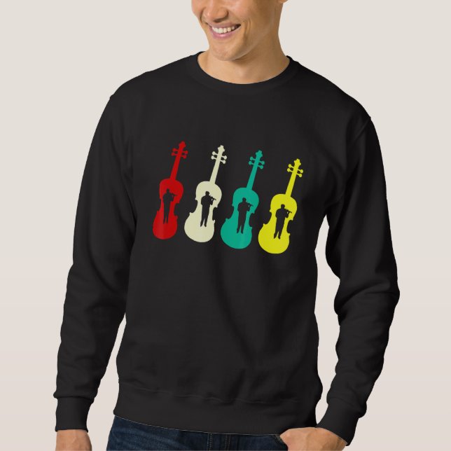 Sudadera Violinistas de String Instrument Violin Player Sil (Anverso)