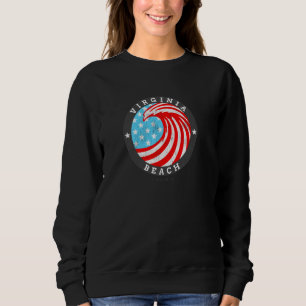 Sudadera Virginia Beach, VA Verano Patriótico 4 Orgullo