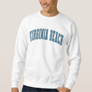 Sudadera Virginia Beach Vintage Varsity College Style