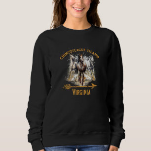 Sudadera Virginia Wild Ponies Caballos en la Isla de Chinco