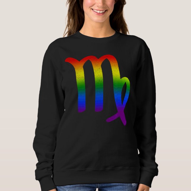 Sudadera Virgo Lgbt Rótulo Zodiac Lgbt Gay (Anverso)
