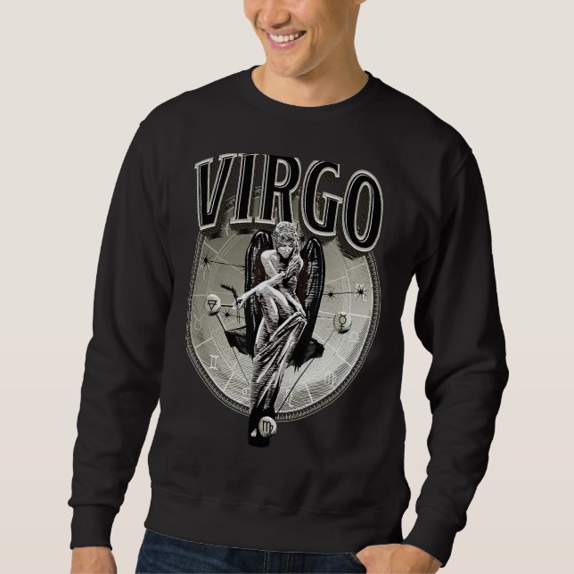 Sudadera Virgo Men Zodiac Rótulo Virgo (Anverso)