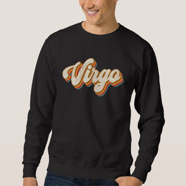 Sudadera Virgo Rótulo Zodiaco Astrología Cumpleaños Horosco (Anverso)
