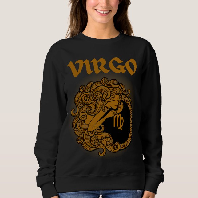 Sudadera Virgo zodiaco de estilo medieval (Anverso)