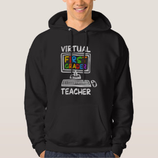 Sudadera Virtual 1st Grade Teacher Distance Learning Back t