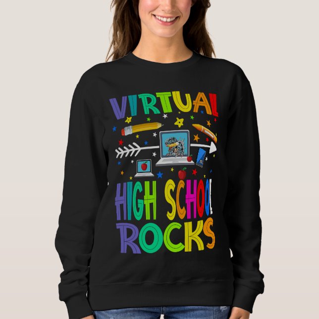 Sudadera Virtual High School Rocks Back To School (Anverso)