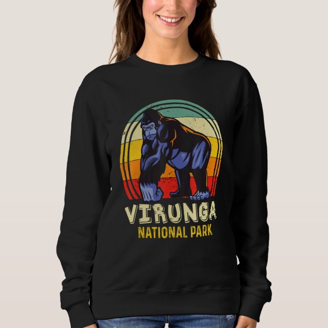 Sudadera Virunga National Park Congo Safari Gorilla Africa  (Anverso)