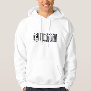Sudadera Virus de código de barras humano libre