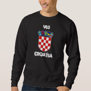 Sudadera Vis, Croacia con escudo de armas