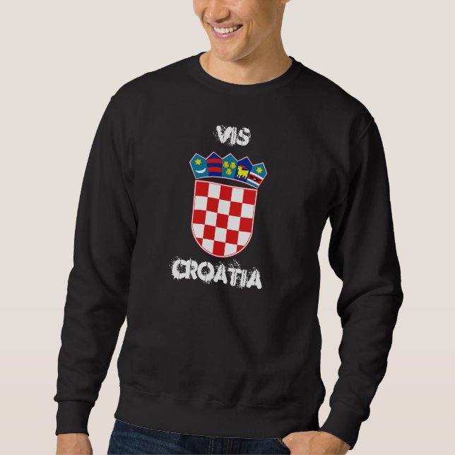 Sudadera Vis, Croacia con escudo de armas (Anverso)