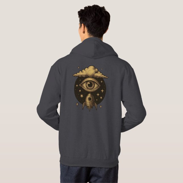 Sudadera VISIÓN CELESTIAL – El Ojo que Lanza Sueños (Reverso completo)
