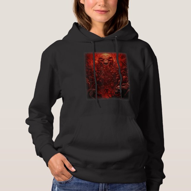Sudadera Visions of Hell Satan Devils Demons Monster Skelet (Anverso)
