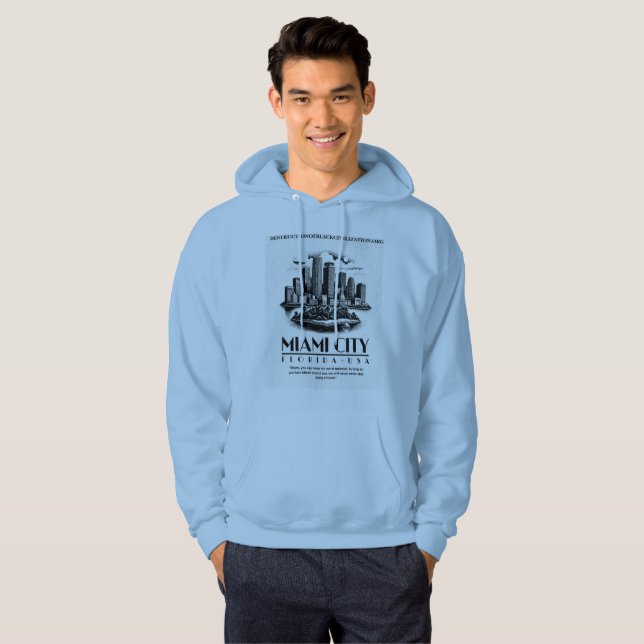 SUDADERA VISTA COSTERA DE MIAMI (Anverso completo)
