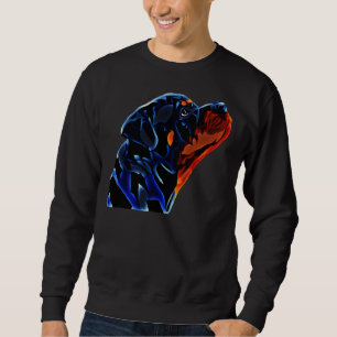 Sudadera Vista de cabeza lateral de la raza Rottweiler