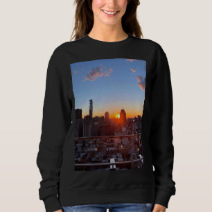 Sudadera Vista de la azotea al atardecer del horizonte de l