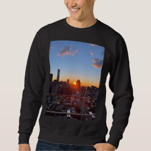 Sudadera Vista de la azotea al atardecer del horizonte de l