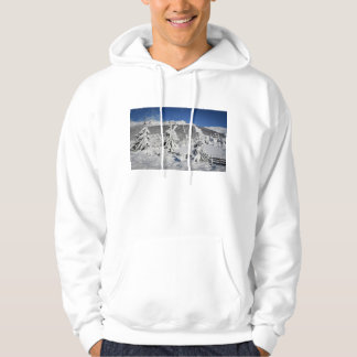 Sudadera Vista de la estación de esquí de Catedral en