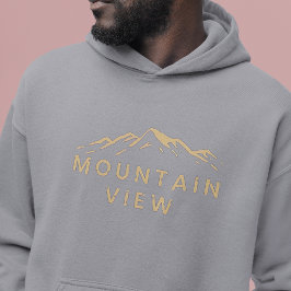 Sudadera Vista de montaña en Beige