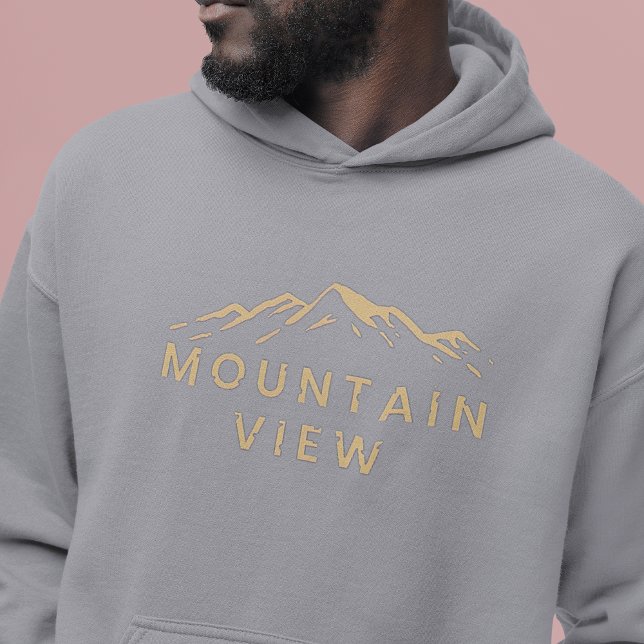 Sudadera Vista de montaña en Beige (Mountain View In Beige Hoodie)