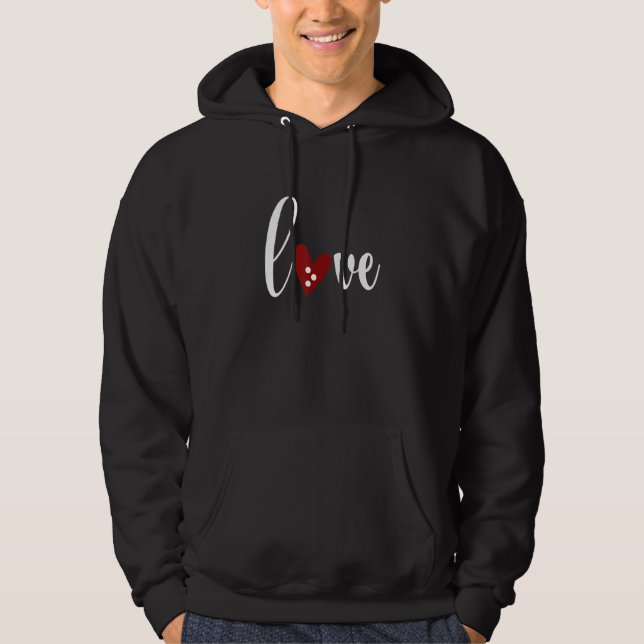 Sudadera Visual Braille Valentines Day Graphic Adult Kids H (Anverso)