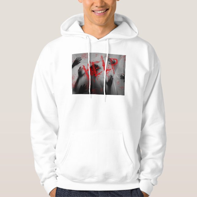 Sudadera Visual grueso con tema de terror escalofriante de  (Anverso)