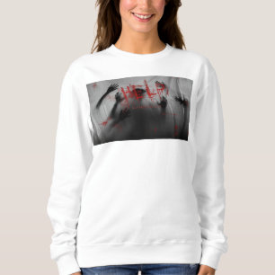 Sudadera Visual grueso con tema de terror escalofriante de 