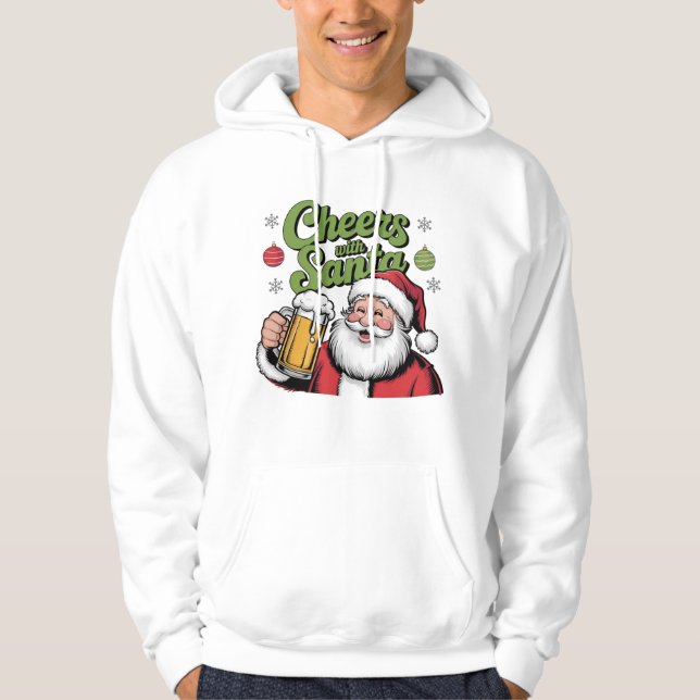 Sudadera vítores con diseño de navidades lindos de santa (Anverso)