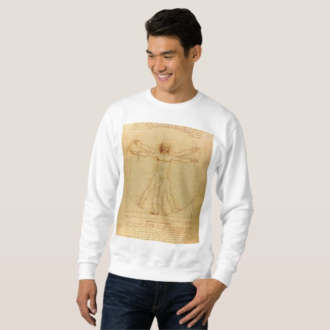 Sudadera Vitruista de Leonardo Da Vinci (Anverso completo)