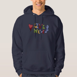 Sudadera Viva bien (la cinta azul de la conciencia)