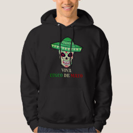 Sudadera VIVA CINCO DE MAYO fiesta de cráneo divertido idea