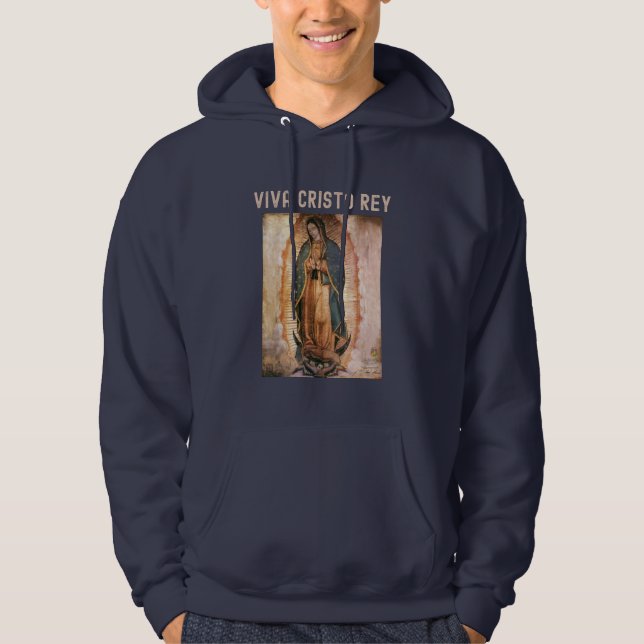 Sudadera Viva Cristo Rey Catholic Cristeros (Anverso)