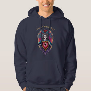 Sudadera Viva Cristo Rey Católico Sagrado Corazón