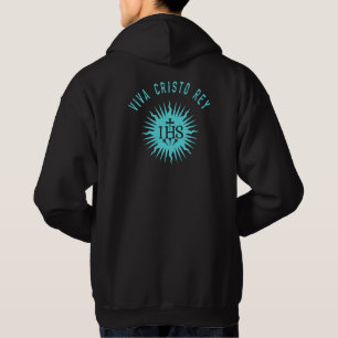 Sudadera Viva Cristo Rey Regalo de Cristeros Católicos