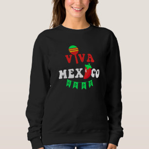 Sudadera Viva México Maracas Sombrero Fiesta Taco S