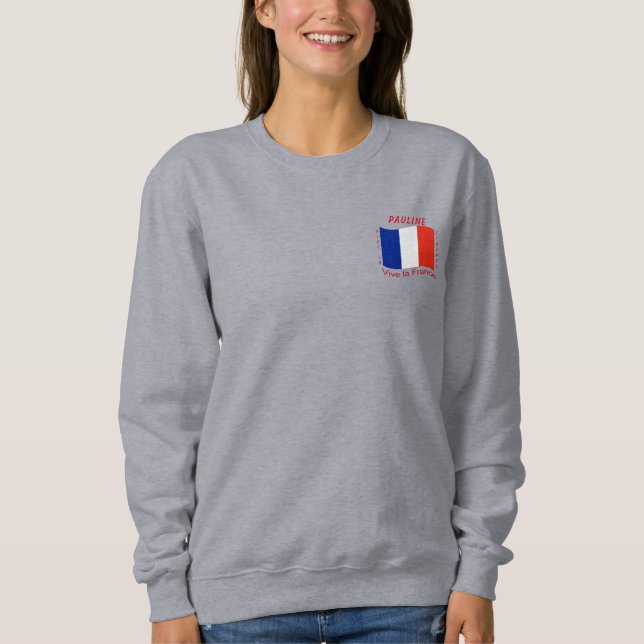 Sudadera Vive la France (Francia) (Anverso)