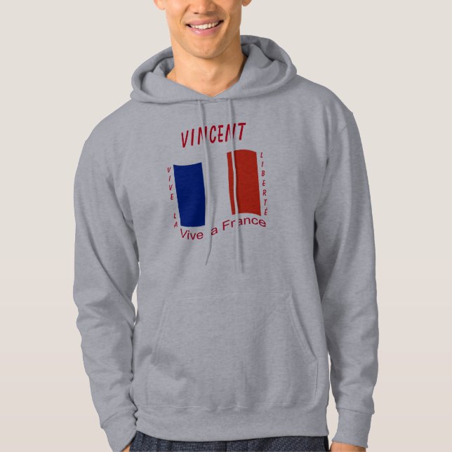Sudadera Vive la France (Francia) (Anverso)