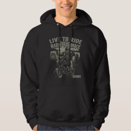 Sudadera Vive para Montar, Monta para Vivir Motocicleta