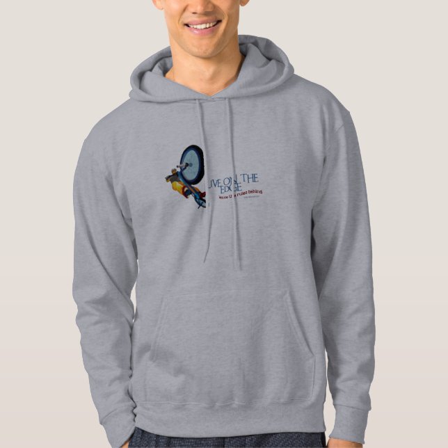SUDADERA VIVEN EN EL EDGE-LEAVE LAS REGLAS DETRÁS (Anverso)